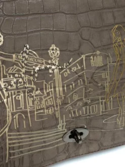 YNOT EMMA Flap Bag Con Tracolla -borsa alla moda negozio ynot emma flap bag con tracolla london taupe 8059392163611 3