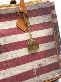 YNOT Flag Color Bauletto Borsa A Mano, Con Tracolla -borsa alla moda negozio ynot flag color bauletto borsa a mano con tracolla usa 8052204128693 3