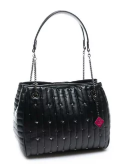 YNOT STARS Borsa A Spalla Con Borchiette -borsa alla moda negozio ynot stars borsa a spalla con borchiette nero 2