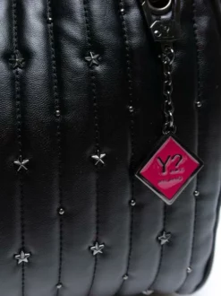 YNOT STARS Borsa A Spalla Con Borchiette -borsa alla moda negozio ynot stars borsa a spalla con borchiette nero 3