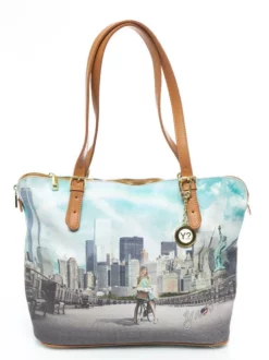 YNOT YESBAG M Shopping Bag A Spalla -borsa alla moda negozio ynot yesbag m shopping bag a spalla big apple 8058093679858 4