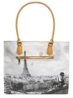 borsa alla moda negozio -borsa alla moda negozio ynot yesbag tote bag grande ciel de paris 8059392139180 1